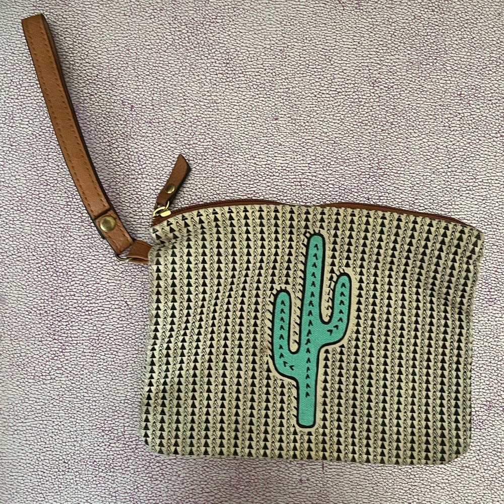 Cactus Makeup Pouch/Wristlet